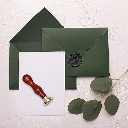 Sealing Wax Sticks 12P with Glue Gun, Luxiv 5.4" Sealing Waxs Stick 10MM Fire Manuscript Glue Gun Wax Seal Stamp for Wedding Invitations, Envelopes, Package Seal Waxs Sticks (Black)