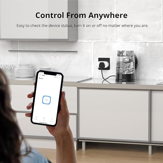 Smart Plug Compatible with Alexa and Google Home, WiFi Smart Outlet Socket Remote Control Timer Function, Only 2.4GHz Network