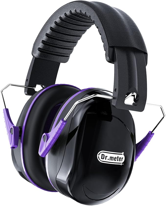 Ear Protection for Gun Range, 31dB SNR Noise Reduction Safety Ear Muffs, Hearing Protective Noise Cancelling Headphones for Autistic Kids Adults Earmuff for Mowing Monster Jam