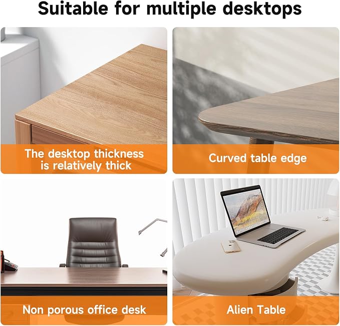 Pholiten Dual Monitor Stand with Wooden Base, Gas Spring Height Adjustable Arms, Each Holds 32 Inch Screen up to 22lbs, VESA Mount 75x75/100x100mm, Tilt/Swivel/Rotate - Ergonomic Desk Mount