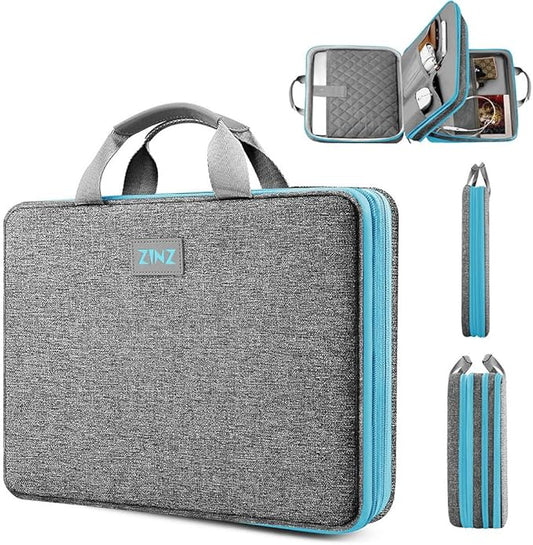 ZINZ Slim Expandable Laptop Case 15.6 Inch Sleeve Upgraded Protective Durable Recycled Carrying Case Compatible with MacBook 15" & 16" and Most 15" 15.6" 16" Notebook,L01G02