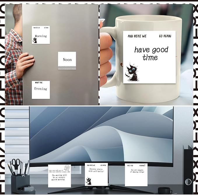 Funny Sticky Notes Gifts - 9 Pack Funny Notepads 3x3 Inch Work Gag Gifts, Fun Sarcastic Memo Pads School Office Supplies for Coworkers Friends (450 Sheets)