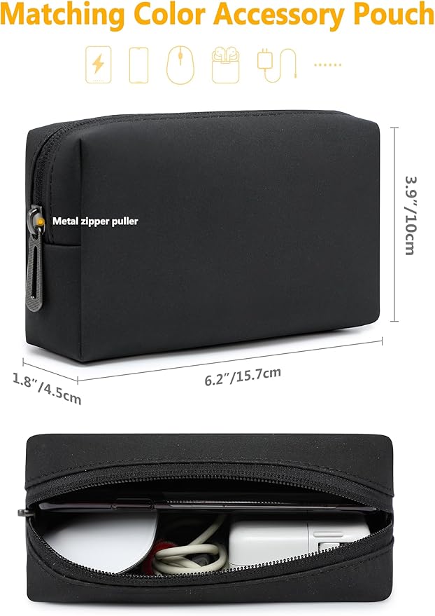 HYZUO 15-16 Inch Laptop Case Bag Sleeve with Stand Feature for MacBook Pro 16 M5/M4/M3/M2/M1 Pro/Max 2026-2019, XPS 15, MacBook Pro 15 2015-2012, Samsung Galaxy Book Flex 15, Black