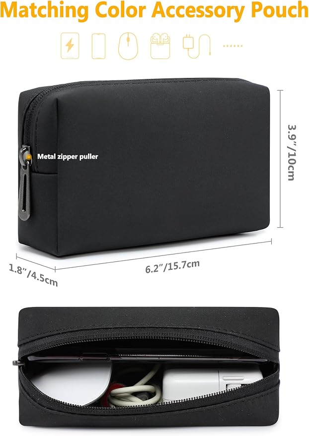 HYZUO 15 Inch Laptop Case Bag Sleeve with Stand for MacBook Air 15 M5 M4 A3241 M3 A3114 M2 A2941 2026-2023, 15" Surface Laptop 7/6/5/4/3, MacBook Pro 15 A1990 A1707 2019-2016, Black