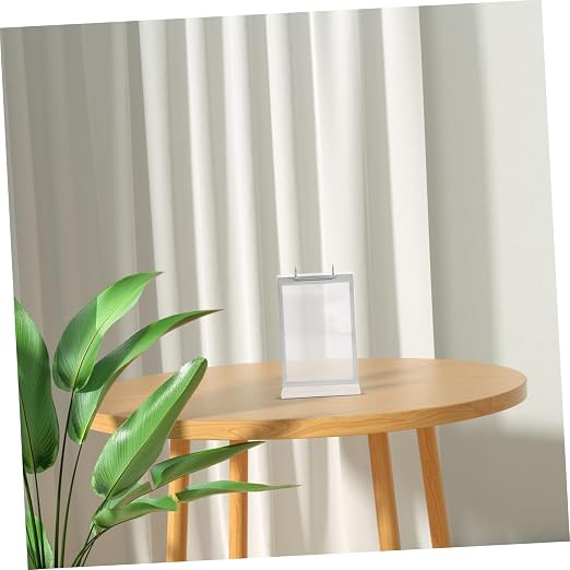 CHILDWEET Acrylic Flip Card Display Stand for Table Menu Holders Calendar Cards Freestanding Sign Rack for Restaurant Desktop