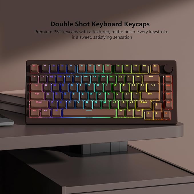 Womier Keycaps for Mechanical Keyboard, PBT Keycaps Cherry Profile, Shine Through Key Cap 60 65 75 100 Percent for 61/64/68/84/87/100/104/108 Retro Gaming Mechanical Keyboard