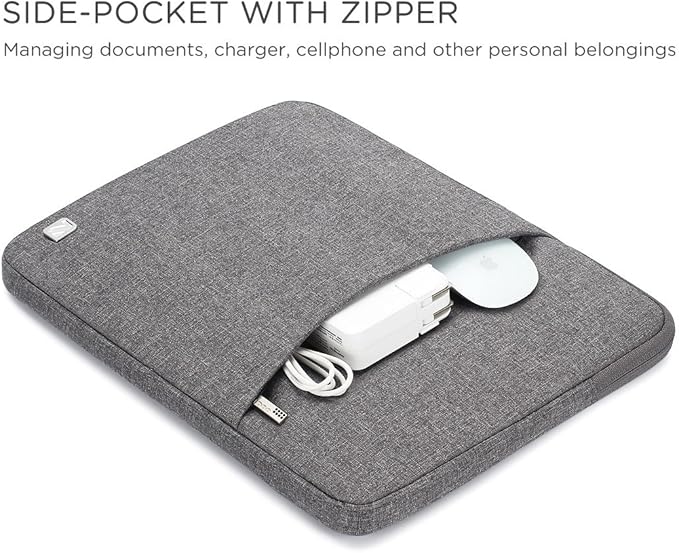 NIDOO Laptop Sleeve 13 11.6 inch Tablet Computer Bag Carrying Case for 13" Surface Pro 10 9 8 7 X/ 13" 12.9" iPad Pro M4 M2/ Dell XPS 13/13" MacBook Pro Air/ 13.3" Lenovo ThinkPad Z13 HP Samsung,Grey