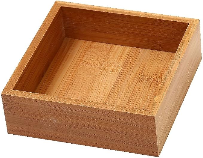 YBM HOME Pack of 12 Kitchen Drawer Organizer Storage Box Made of Bamboo, 6x6x2 Inch 324