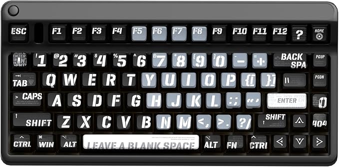 PBT Pudding Keycaps, Theme, 118 Keys Sublimation Keycap Set, ASA Profile Custom Keycaps for Cherry Gateron MX Switch Mechanical Keyboard (Gradient Cyan) (Black ash)