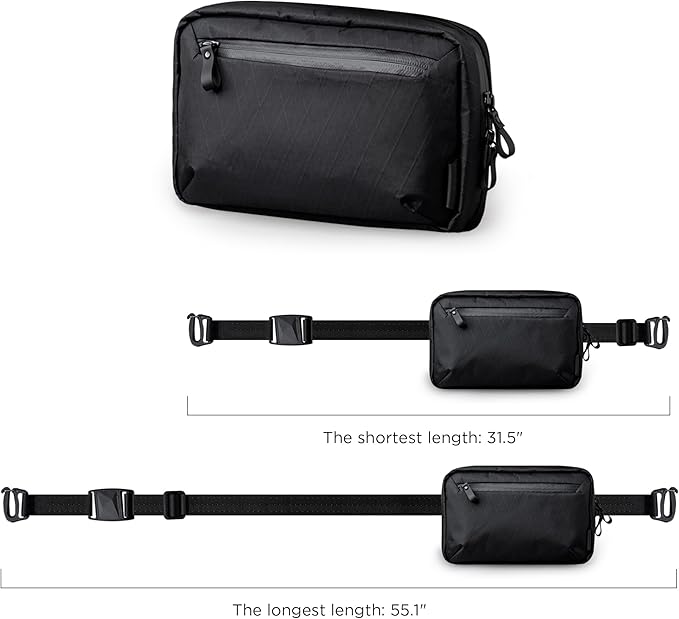 ALPAKA Elements Tech Case - Travel Organizer Pouch for Electronics, Cables, EDC with Weatherproof Fabrics, YKK Zippers (Black VX21 Fabric)