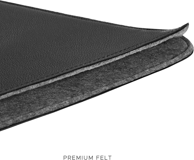 Comfyable Laptop Sleeve 13 Inch Precisely Compatible with MacBook Air M5 2026 & MacBook Pro/Neo A18, Faux Leather Cover Case, Black