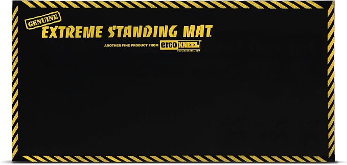 18” x 36” - 1” Thick | Anti Fatigue Mats for Standing | Industrial Antifatigue Mat with Safety Stripes | Anti Fatigue Mat for Workplace, Kitchen Standing Mat
