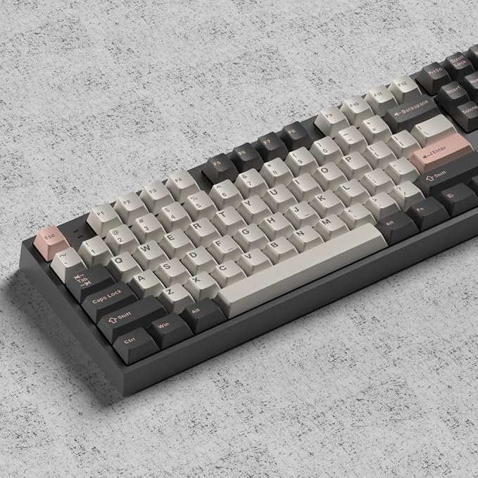 Guffercty kred Cherry Profile PBT Keycaps 156 Key Set, Oil Proof Fade Resistant Keycaps Fit 60%/65%/75%/80%/TKL/100% Mechanical Keyboard (Olive)