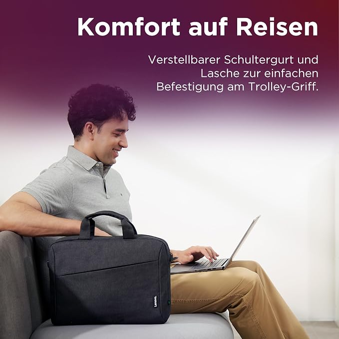 Lenovo Laptop Carrying Case T210, 15.6-Inch Laptop and Tablet, Sleek Design, Durable and Water-Repellent Fabric