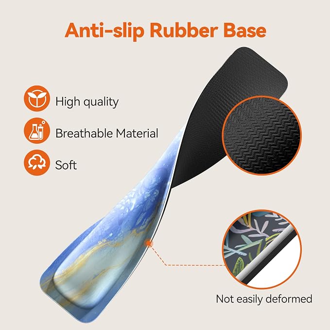 TECKNET Wrist Rest for Computer Keyboard, Thicken Memory Foam Wrist Support Pad for Keyboard, Ergonomic Palm Rest for Pain Relief, Anti-Slip Rubber Base, 17x3.3 in, 1 inch (25mm)