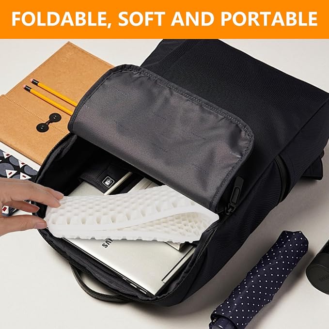 Ergonomic Keyboard and Mouse Wrist Rest Set, Silicone Honeycomb Design, 17.7 x 2.8 x 1 Inches, Non-Deformable Support for Office Gaming Typing (White)