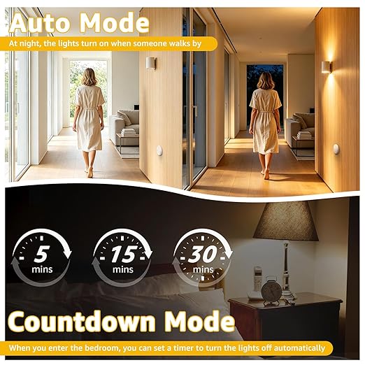 Motion Sensor Plug,Greencycle Wireless Motion Sensor Outlet with Timer Setting,PIR Sensor Plug to Auto Turn On/Off,Adjustable Detection Range,15A/1500W for Christmas Lights,Fans（1 Sensors 4 Plugs）