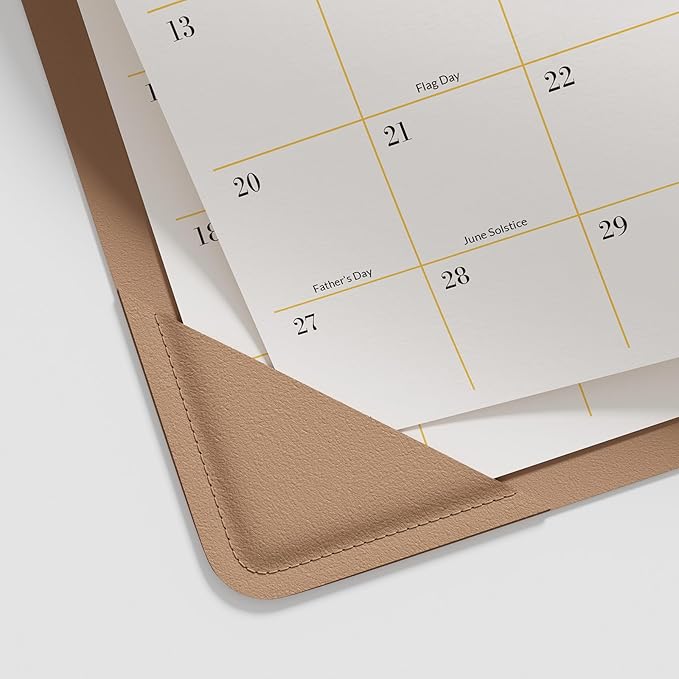 Jotsome Desk Calendar 2026-2027 with Desktop Mat, Desk Pad Calendar From July 2026 to December 2027 17x12 inch, Desk Blotter Calendar for Home Office and School, Easy Organizing (Apricot, 17" x 12")