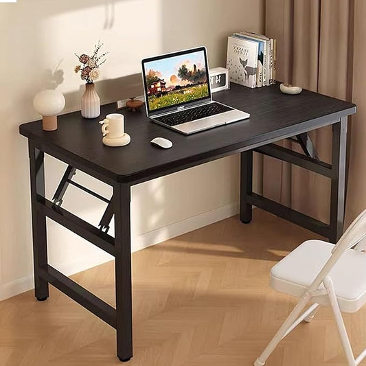 Folding Desk,31.5 Inch No Assembly Folding Computer Desk, Space-Saving Small Desk for Home Office Bedroom Dorm Study, Compact Portable Foldable Laptop Desk