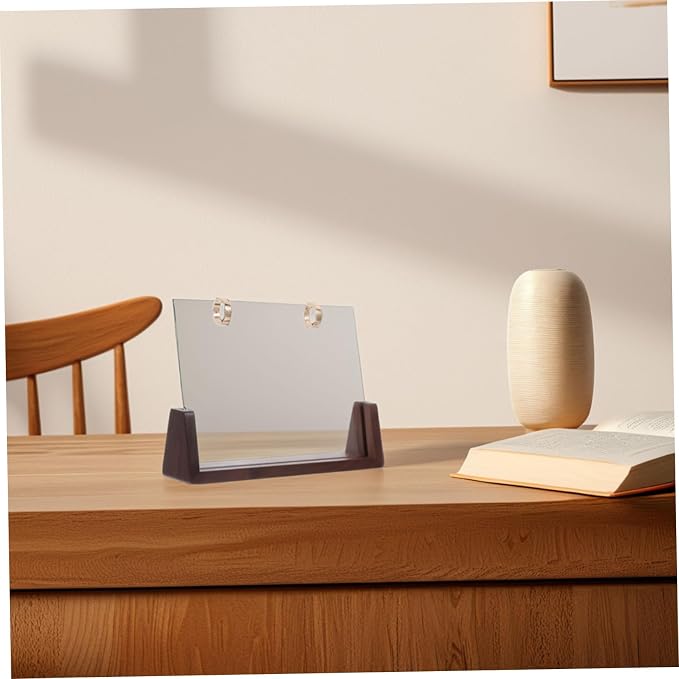 NUOBESTY 1set Wooden Desk Calendar Holder Sturdy Bracket for Photos and Notes Versatile and Easy to Install Calendar Stand for Decor
