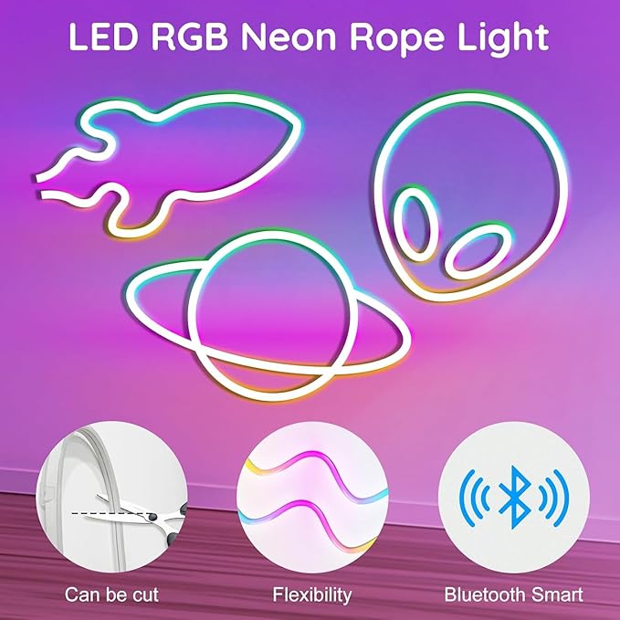 RCUICA 32.8FT Permanent Outdoor Lights Waterproof with Smart App Control Remote,DIY Scene Modes,Music Sync hronization,Eaves Lights for Garden Decor,Deck,Christmas