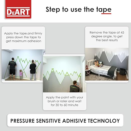 DEART Colored Masking Tape Painters Tape Writable 12, 8 or 6 Pack - 1 inch or 0.6 Inches for Arts & Crafts Labeling, Coding, Art Supplies, Whiteboard Tape, Craft Supplies (6, 1 in Large (20 Yd))