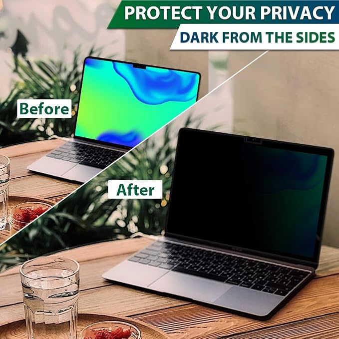 STARY Magnetic Privacy Screen for MacBook Pro 14 Inch (2021-2026，M1, M2, M3, M4,M5,Pro, Max) Removable Laptop Privacy Filter Shield and Matte Anti-Glare Blue Light Protector
