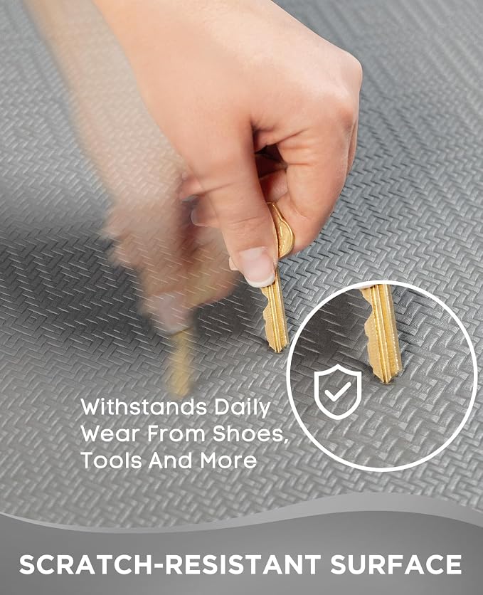 Ophanie Kitchen Mats for Floor, 1/2 Inch Thick, 20x32 Anti Fatigue Cushioned Mat,Kitchen Rugs,Waterproof,Comfort Ergonomic Standing Mat for Office,Home,Sink with 99+ Pairs of Anti-Slip Bottom Ridges