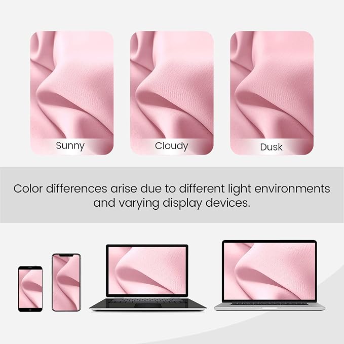 Back Tab and Rod Pocket Cute Princess Curtains - Living Room Decor Blush Drapes with Hooks for Track System - Pink Curtains Blackout for Girls Bedroom 52 x 72 Inches Long 2 Panels Set