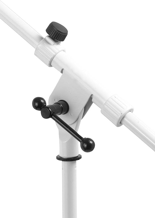 OnStage On-Stage MS7801W Telescoping Microphone Boom Stand, White