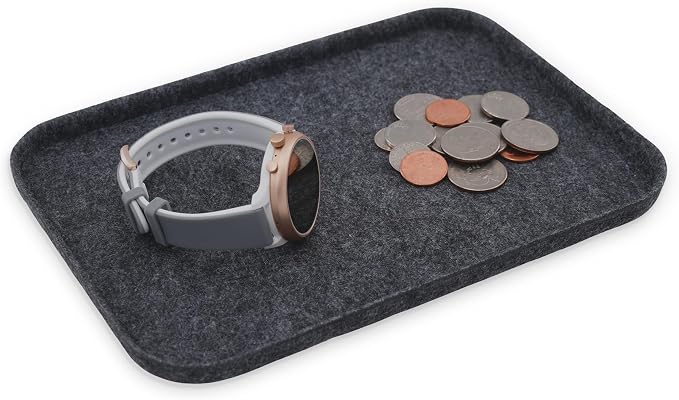 Felt tray Lid for Storage Bin Drawer Organizer cap of box Charcoal