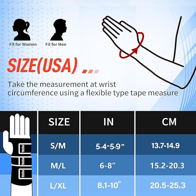 FEATOL Wrist Brace for Carpal Tunnel, Adjustable Night Wrist Support Brace with Splints Left Hand, Large/X-Large, Hand Support for Arthritis, Tendonitis, Sprain, Injuries