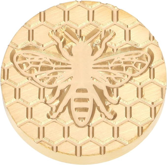 Yoption Wax Seal Stamp Kit, Bee & Honeycomb Sealing Stamp with Gold Red Silver Sealing Wax Sticks Gift Box Set for Invitations, Cards, Letters, Gift Idea