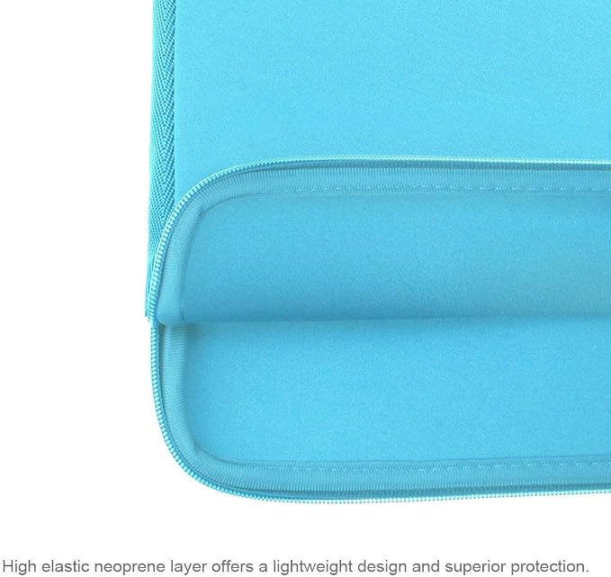 Arvok 13 13.3 14 Inch Laptop Sleeve Case for MacBook Pro/MacBook Air 13-14 inch, Water-Resistant Notebook Chromebook Computer Pouch, Carrying Bag Cover for HP/Dell/Lenovo/Asus/Acer, Baby Blue