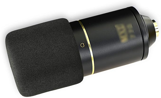YOUSHARES MXL 770 990 Microphone Foam Windscreen - Mic Foam Cover As a Pop Filter (Black)