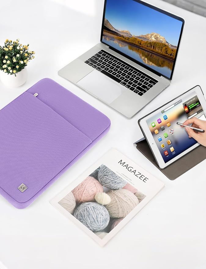DOMISO Laptop Case Laptop Sleeve Cover for 16 inch MacBook Pro M4/M3/M2/M1 Pro/Max A3403 A3186 A2991 A2780 A2485 A2141,Compatible with 15.6 inch HP Lenovo Dell XPS 16, Purple