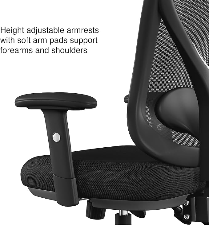 STAPLES Ergonomic Task Chair, Mesh, Black, 2-Pack