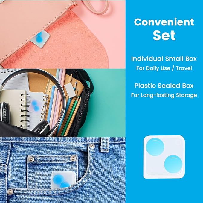 Comfortable Moldable Ear Plugs - 12 Pairs Soft Silicone Gel Earplugs for Noise Cancelling, Sleeping and Swimming, 32 dB Noise Reduction Rating (NRR) Blue