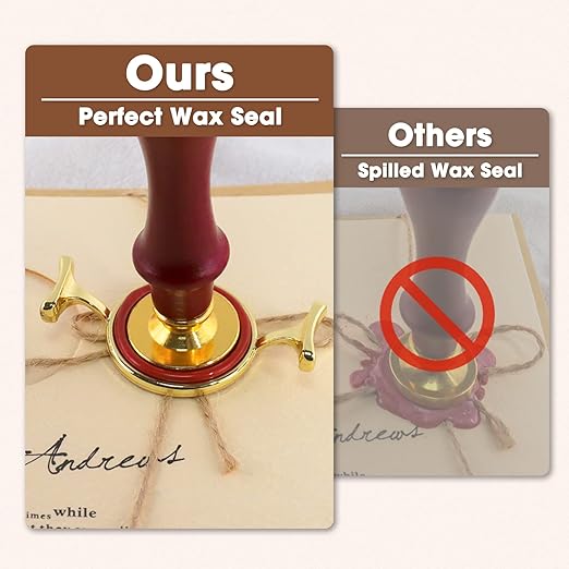 Yelsky 400pcs Wax Seal Kit With 2 Metal Molds in Round Flower Shape, Silicone Craft Mat for 1In Stamp, Beads for Gift Wedding Valentine's Day Cards