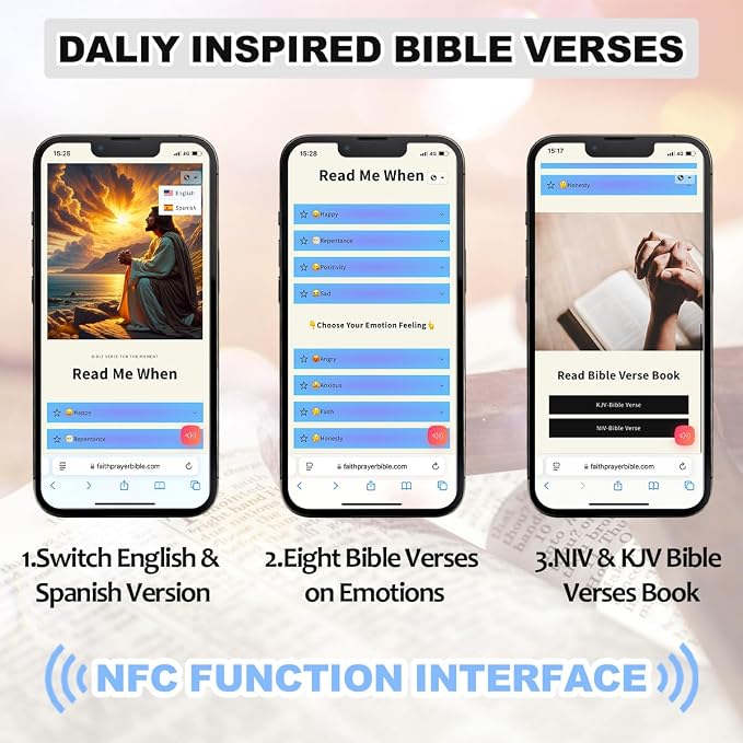 Bible Bookmark and Pen Gift Set with NFC - Black Metal Bookmark with Scripture Verses, Inspirational Pen, Charm and Gift Box, Christian Gifts for Men Women Teachers Colleagues Friends
