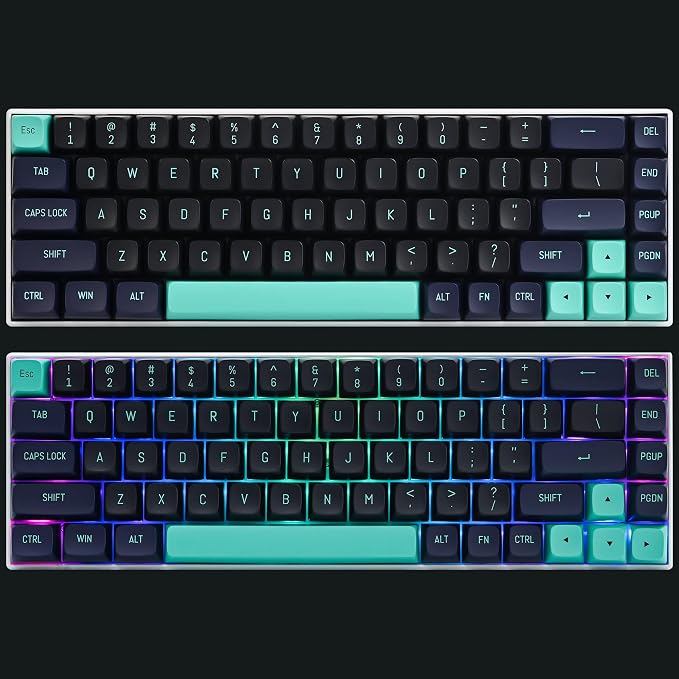 Guffercty kred 160 Keys CSA Keycap PBT Double-Shot Ball Shape Custom Keycaps Set with 6.25u/7u Spacebar for ANSI & ISO Layout Cherry MX Gateron Kailh Switches(Shark-CSA)
