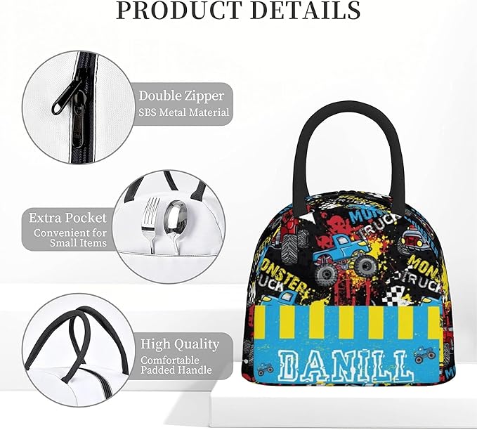 Personalized Cars Toddler Backpack with Name Custom Kids School Backpack for Boys Back to School Supplies Customized Name Schoolbag Bookbag and Water Bottle Cup&Pencil Pouch for Preschool Elementary