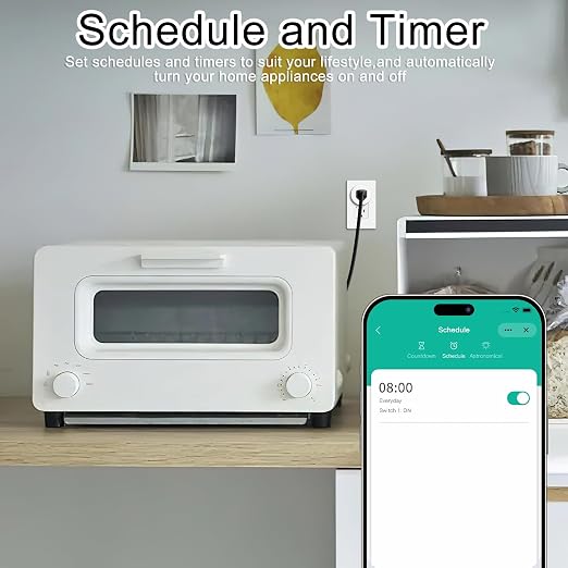 Greencycle Zigbee Smart Plug with Remote,Smart Outlet with Wall Switch,No Cloud Required(2.4G Hub Required),APP Control,Voice Control Compatible with Alexa,Google Assistant,Schedule and Timer,2PK