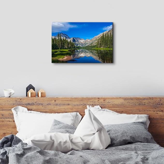 Nature Mountain Wall Art for Living Room Banff National Park Posters Colorado Mountains Pictures for Living Room Wall Decor Moraine Lake Landscape Canvas Painting Prints Artwork Home Decoration 16x24"