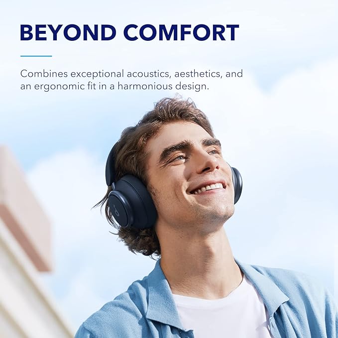 soundcore by Anker Space Q45 Adaptive Active Noise Cancelling Headphones, Reduce Noise by Up to 98%, 50H Playtime, App Control, LDAC Hi-Res Wireless Audio, Comfortable Fit, Clear Calls, Bluetooth 5.3