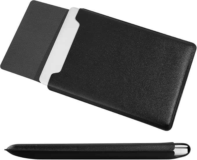 13.3-14 Inch Laptop Sleeve - Thin & Padded Case Compatible with 14" (2022), 13.3" (2015) Models | Portable Dark Black Protective Sleeve (Dark Black, 13.3-14 Inch)