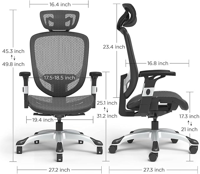 STAPLES Hyken Ergonomic Task Chair, Mesh, Ergonomic, Lumbar Support, Swivel, Black
