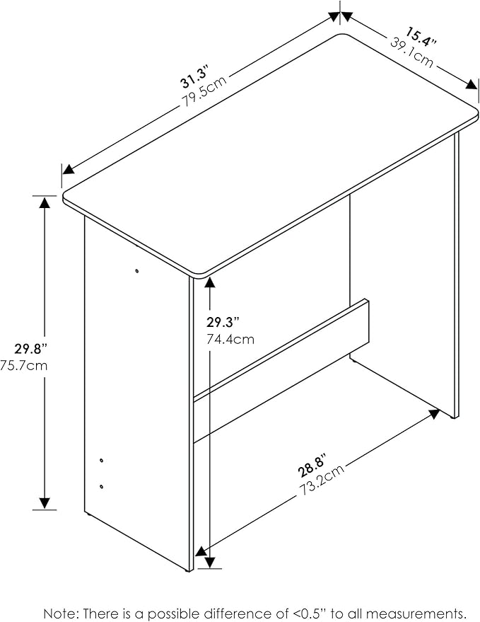 Furinno 14035OK Simplistic Study Table, Sonoma Oak