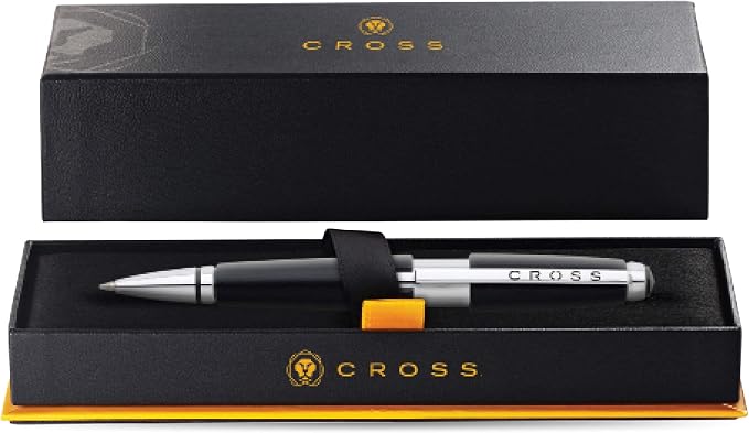 Cross Edge Jet Black Rollerball Pen - AT0555-2