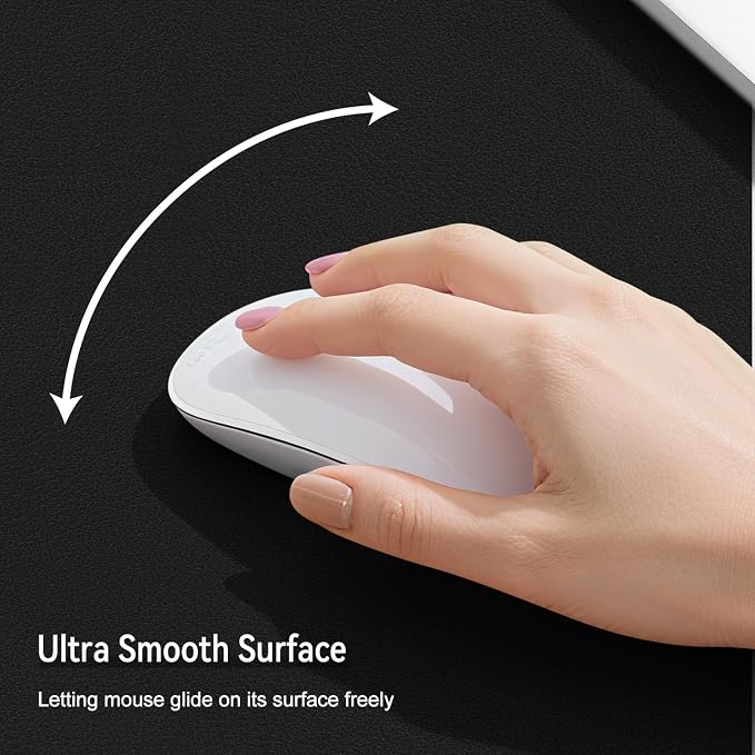 Dual Sided Leather Desk Mat - Waterproof Desk Pad - Ideal for Large Mouse Pad and Desk Mats on Top of Desks (Black, 25"*13")